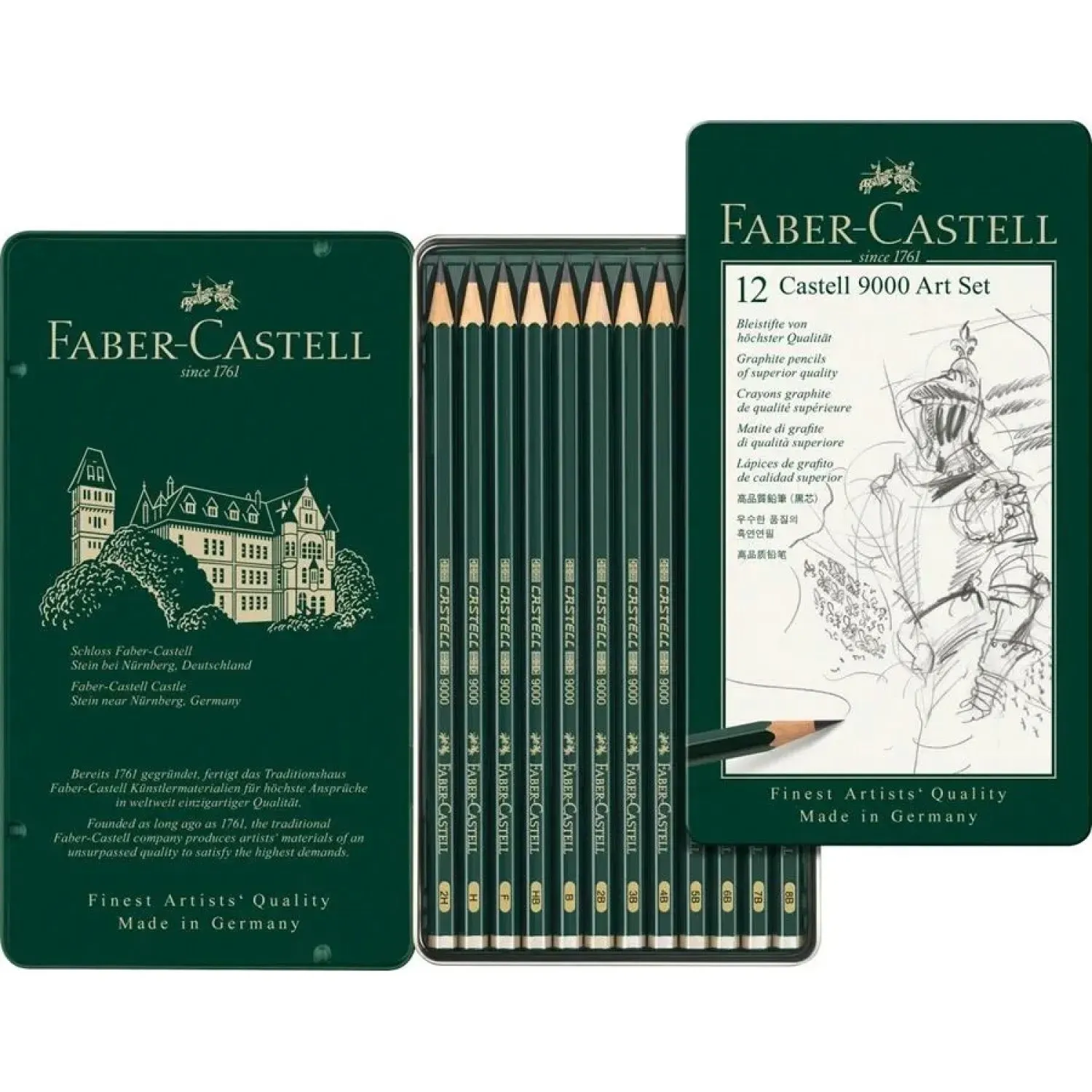 Set 12 Lapices Graduados Arte Profesionales Faber Castell