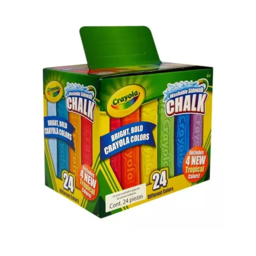 Tizas Gigantes Caja X 24 Unidades Crayola