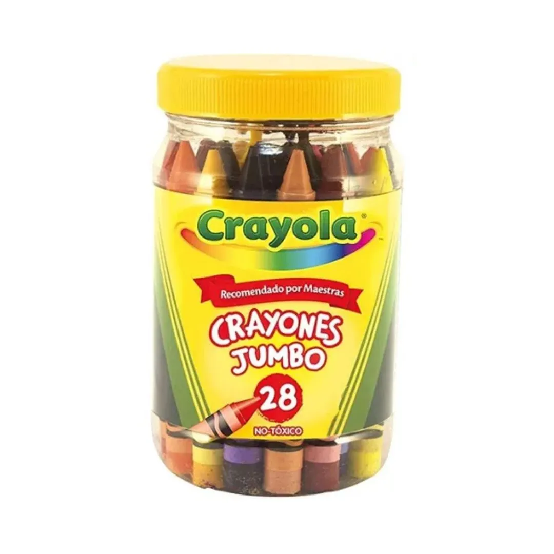 Crayones Jumbo Tarro X 28 Unidades Crayola