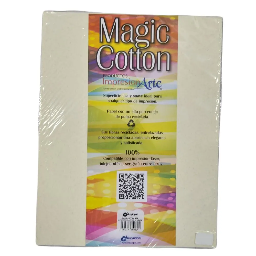 Cartulina Magic Cotton Mayonesa 200 Gr Carta X 25 Unid.