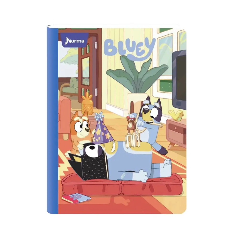 Cuaderno Cosido 100 Hojas Rayado Bluey 563857 Norma