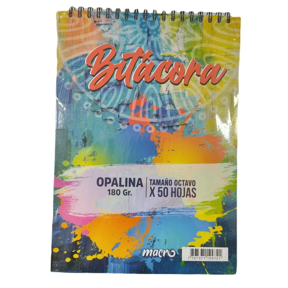 Bitácora Arte Opalina 1/8 180 Gr X 50h Artes Graficas