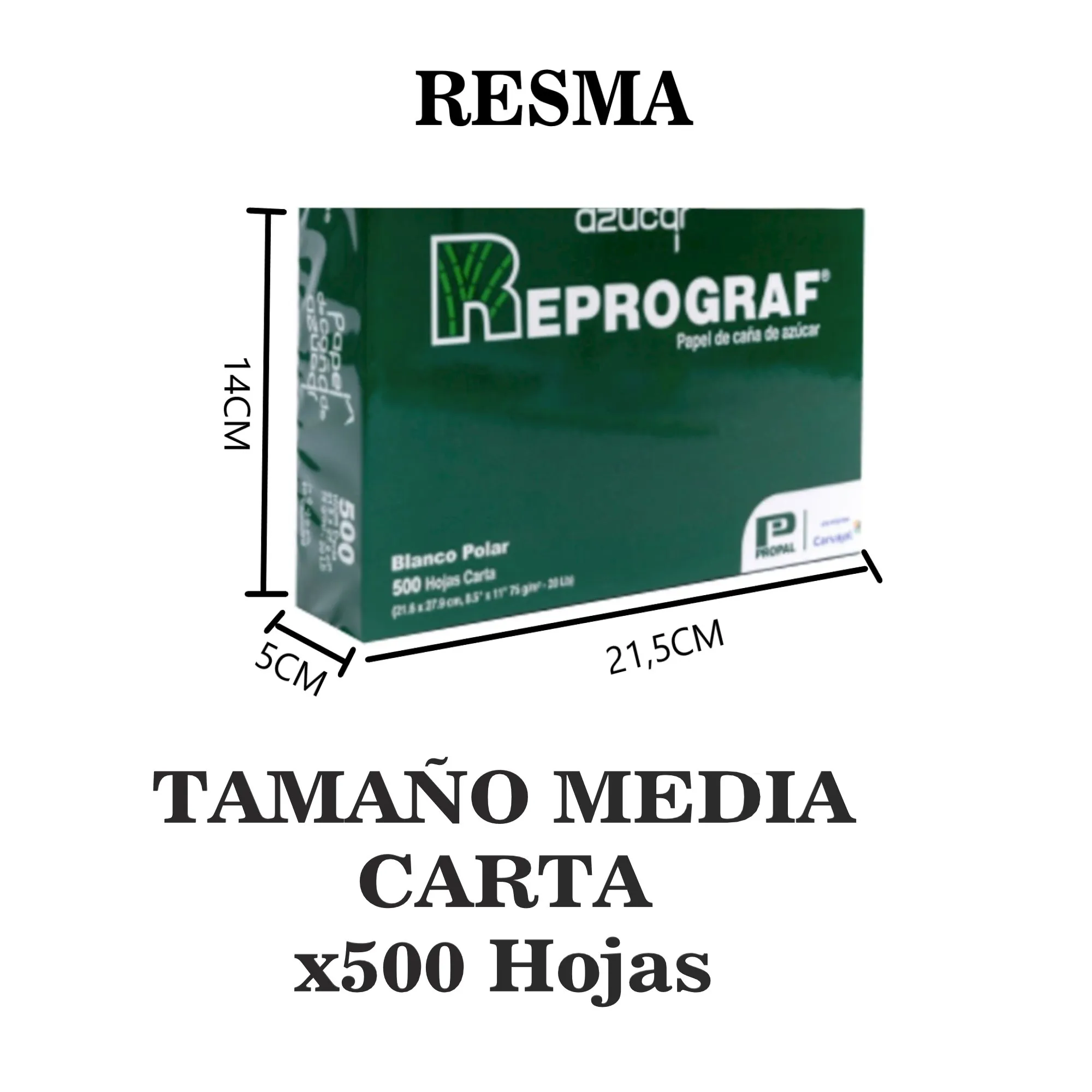 Resma De Papel Media X Unidad