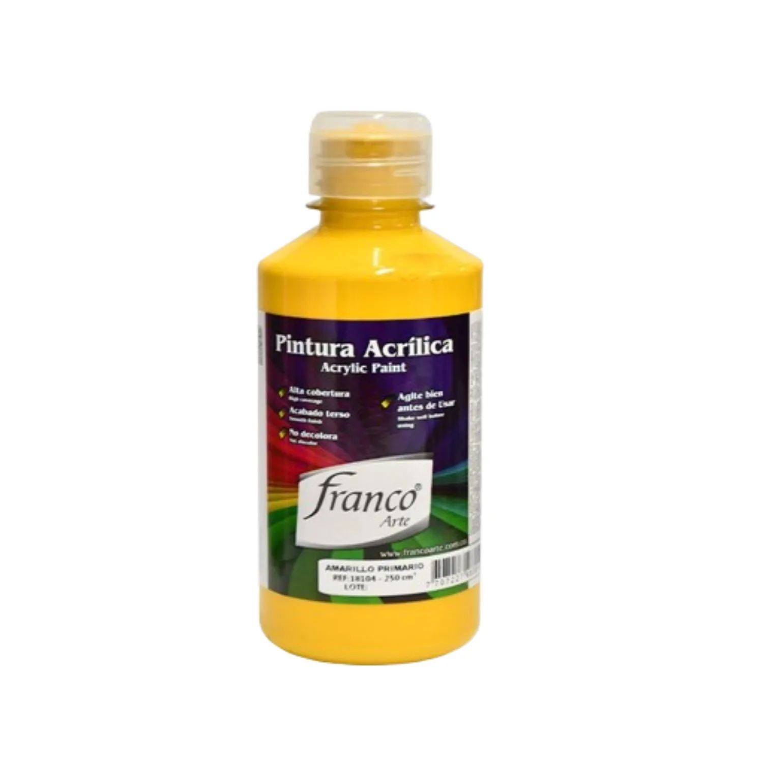 Pintura Al Frio Amarillo Primario 250 Ml Franco Arte