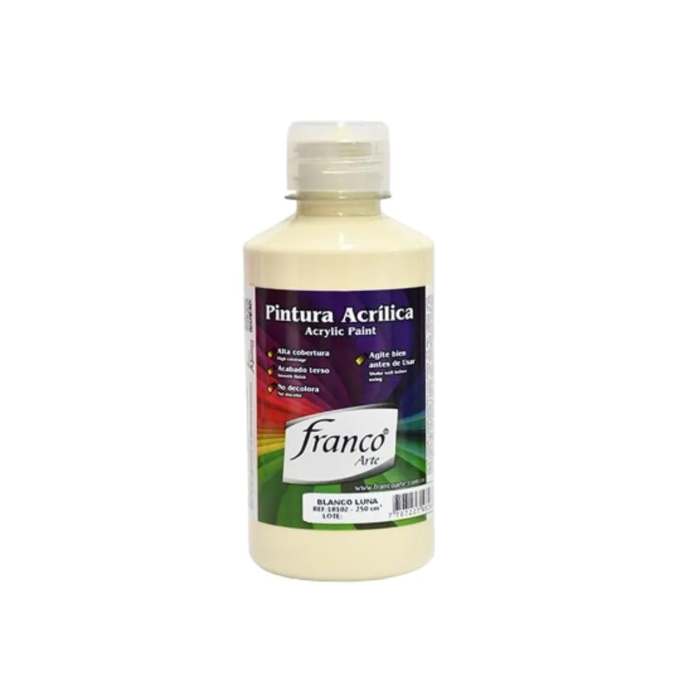 Pintura Al Frio Blanco Luna 250 Ml Franco Arte