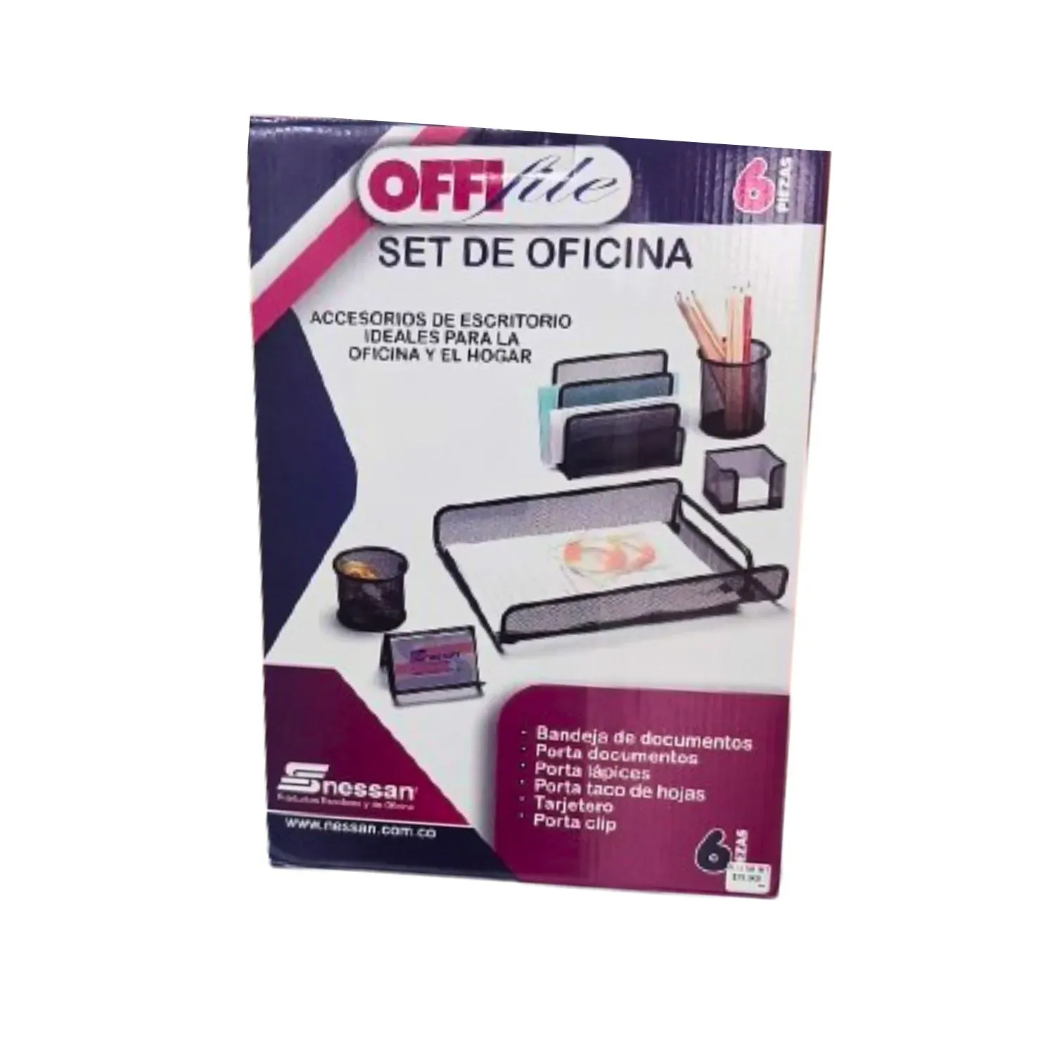 Set De Oficina X 6 Offifile Nessa