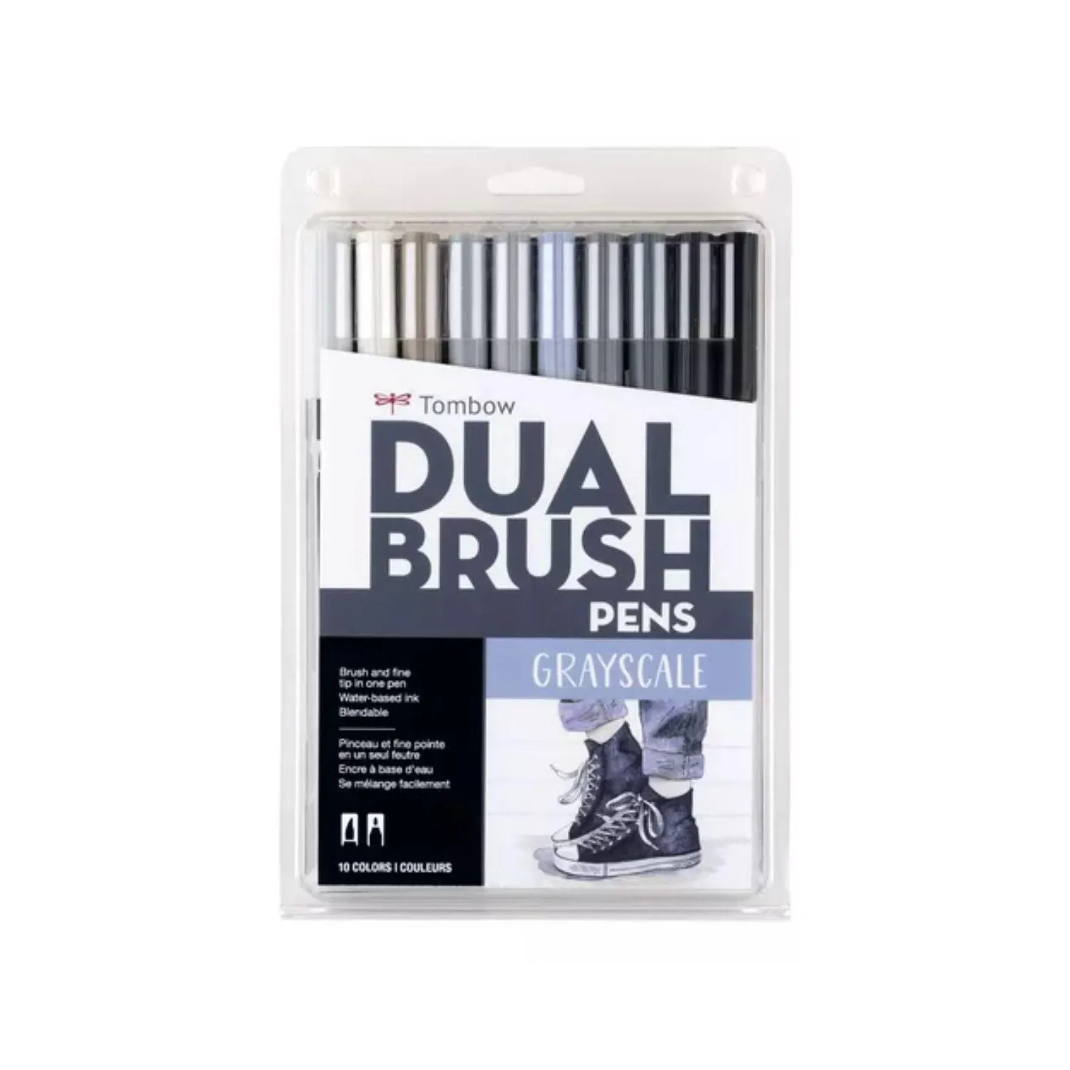 Towbow Dual Brush Pens Grayscale X 10 Ref. 56171
