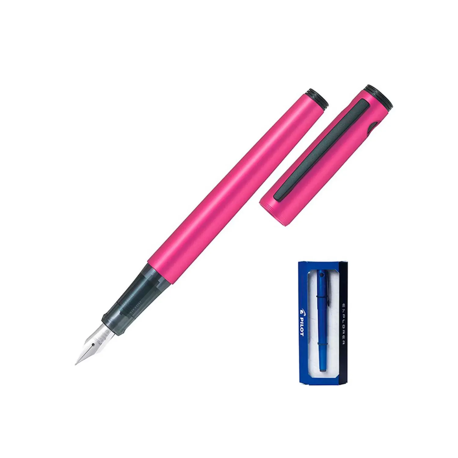 Pluma Explorer M Rosado Metalizado Pilot 