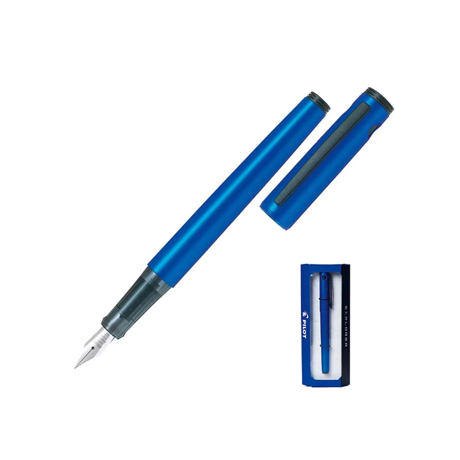 Pluma Explorer M Azul Metalico Pilot