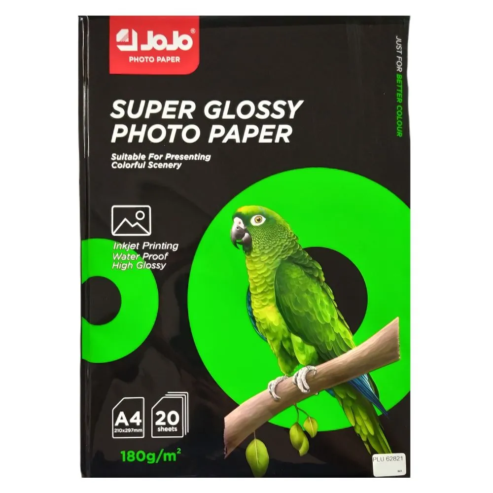 Papel Fotográfico Glossy A4 180gr X 20 Ja-1043 Jojo