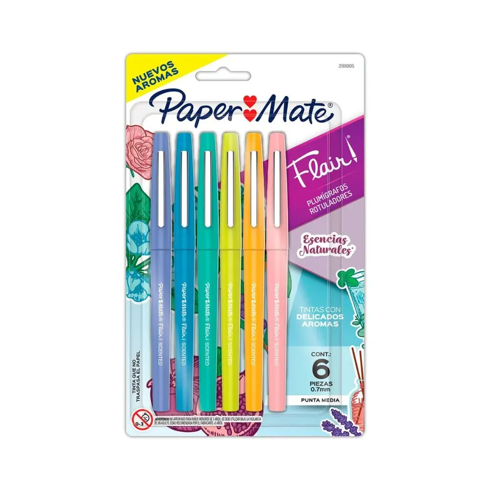 Micropunta Flair Paper Mate Aromas X6 Und