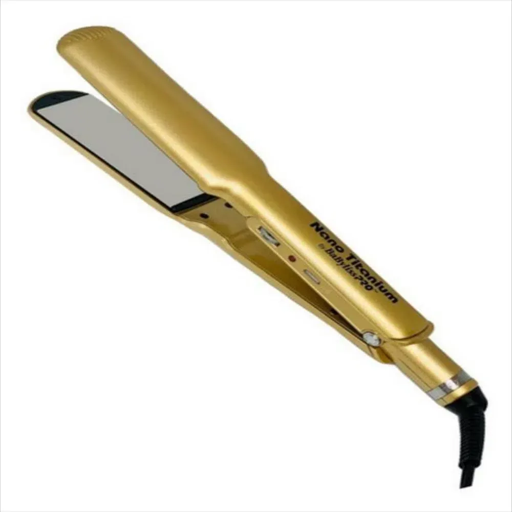 Plancha Babyliss Pro Nano Titanium Dorada 1 1/2" Original