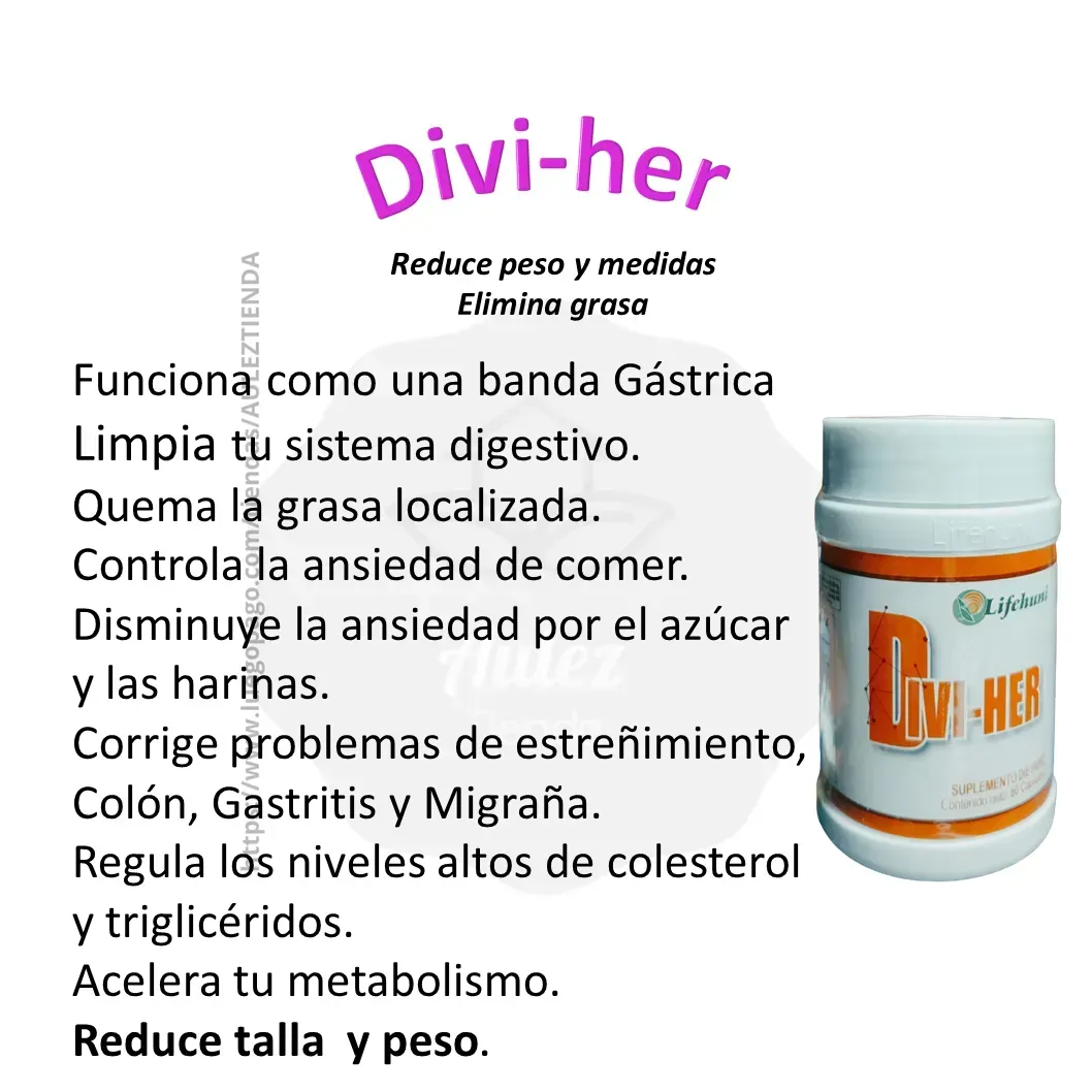 Divi-Her Suplemento Natural Para Bajar De Peso