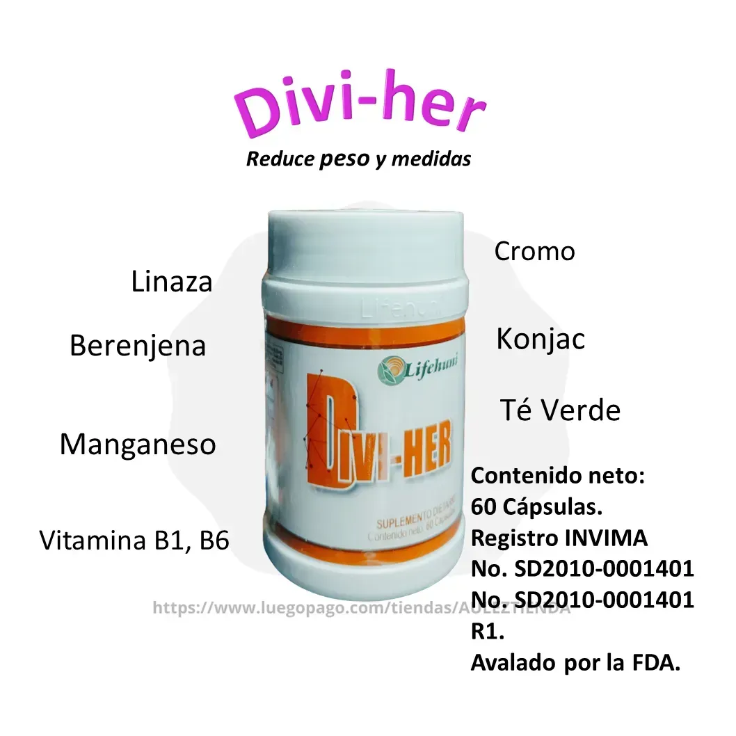 Divi-Her Suplemento Natural Para Bajar De Peso