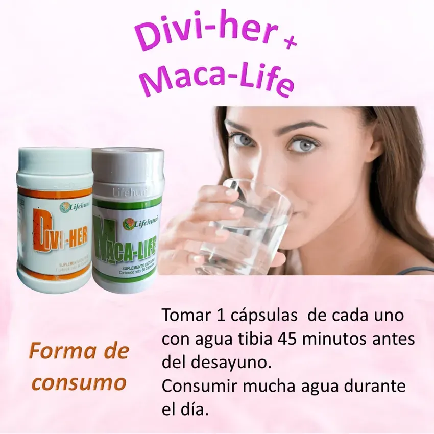 Divi-her + Maca-Life El Matrimonio Perfecto Para Bajar De Peso LIFEHUNI