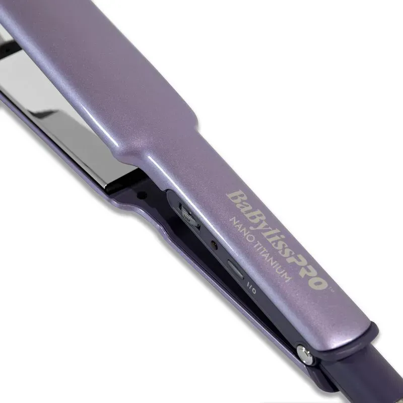 Plancha Profesional BabyLiss Nano Titanium Análoga Lavanda 1 ½ Original