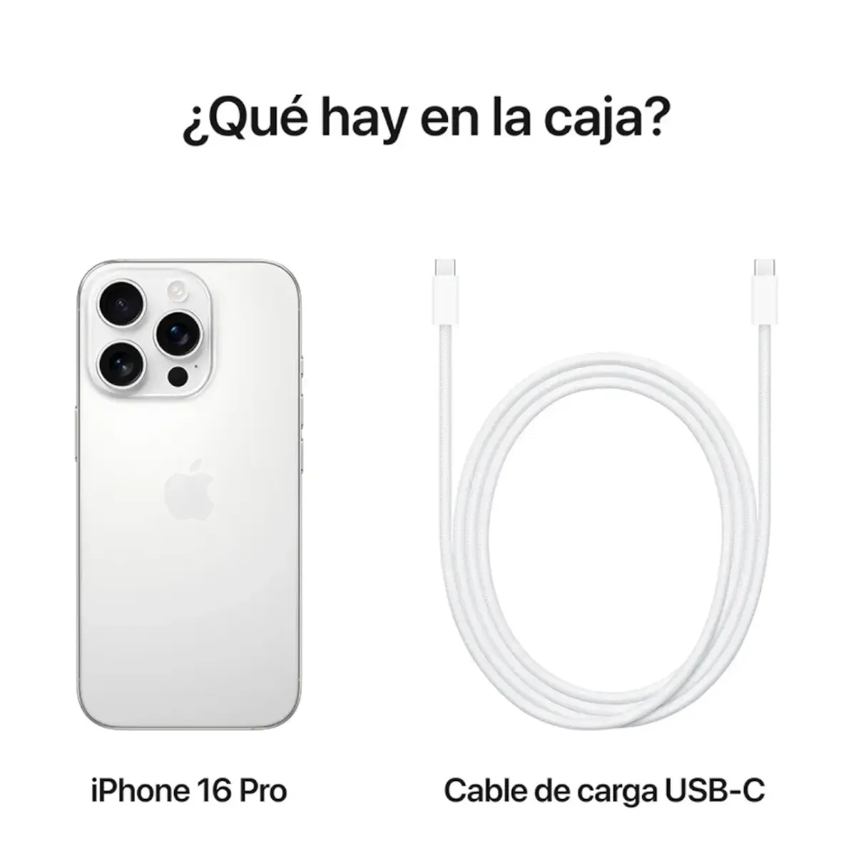 Celular iphone 16 pro 5G 256 GB Blanco 