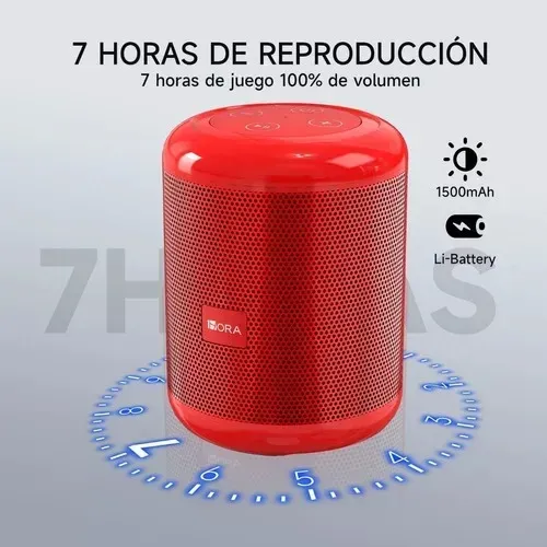 Parlante Bluetooth Portatil 7 Horas De Musica Continua Original 1HORA