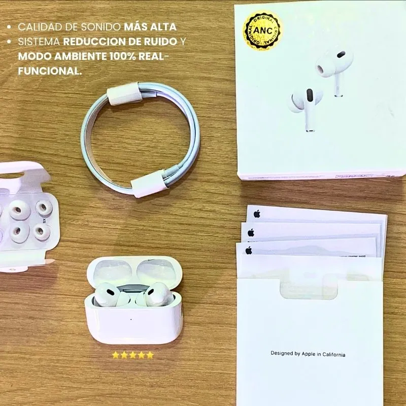 AirPods Cancelacion De Ruido Audifonos Inalambricos Iphone