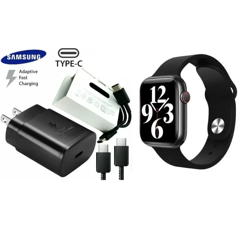 Reloj Inteligente Smartwatch + Cargador Carga Rapida Samsung 1.1 