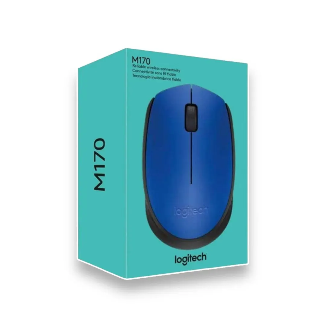 Mouse Optico Inalámbrico Logitech M170 Azul 