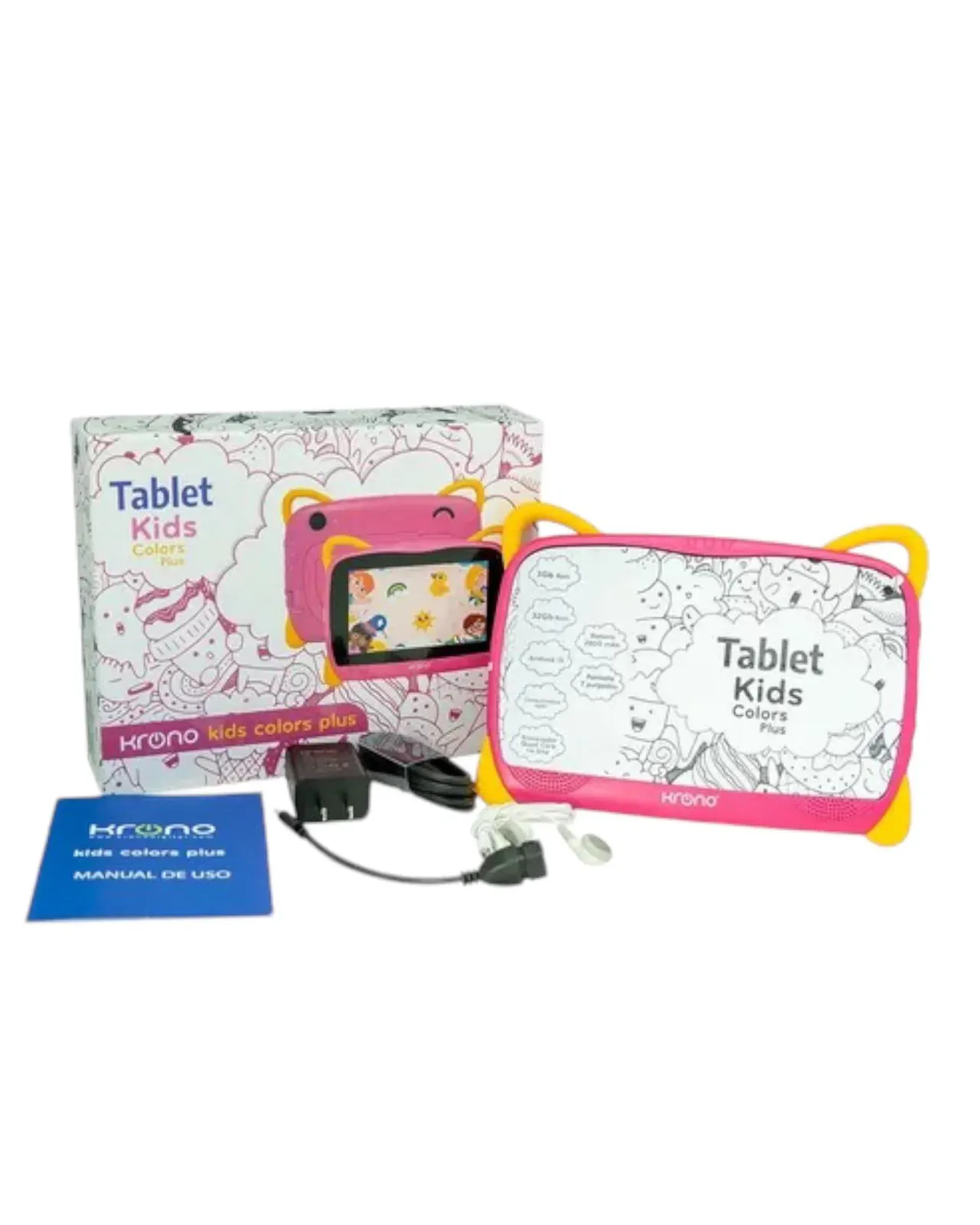 Tablet Para Niño KRONO Kids Colors Rosa