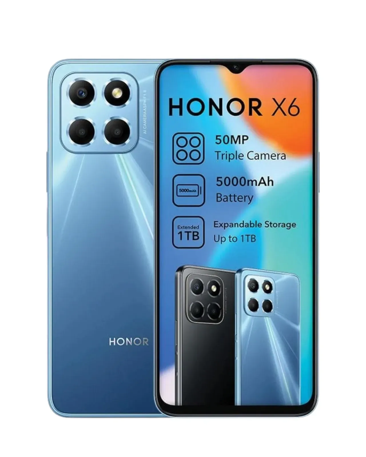 Celular Honor X6 Dual Sim 64Gb Azul  