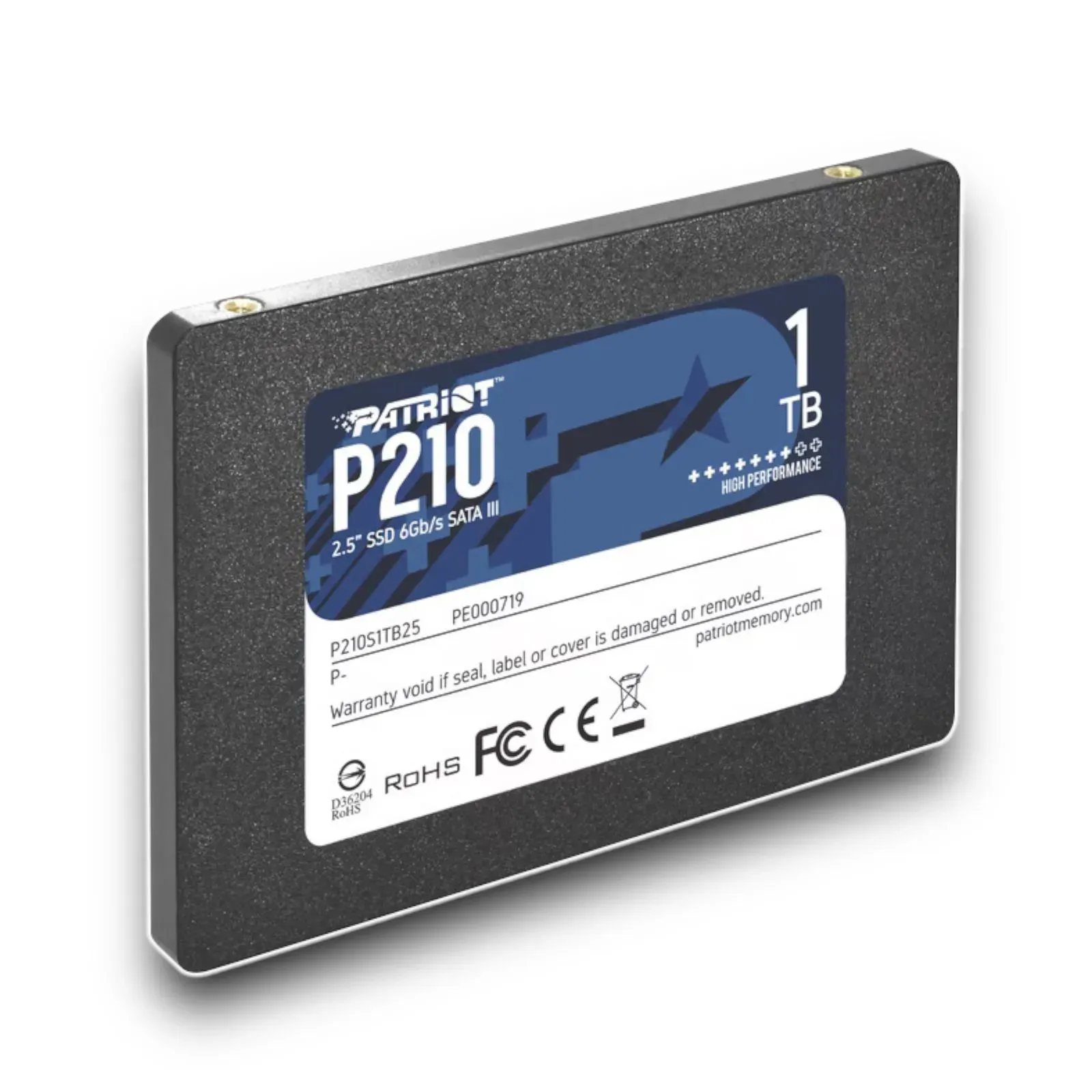 Disco Duro SSD Interno PATRIOT 1 TERA Slim P210 1000GB