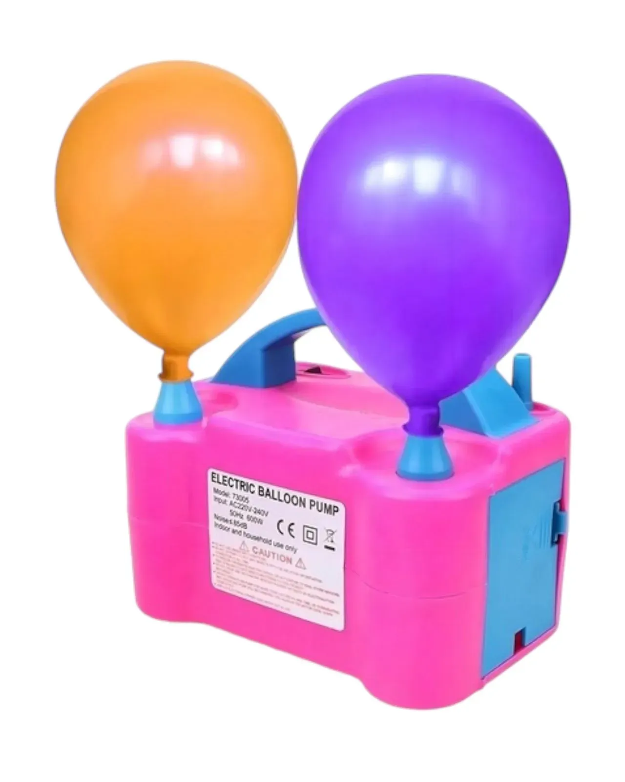 Inflador Electrico Para Globos Doble Rosado