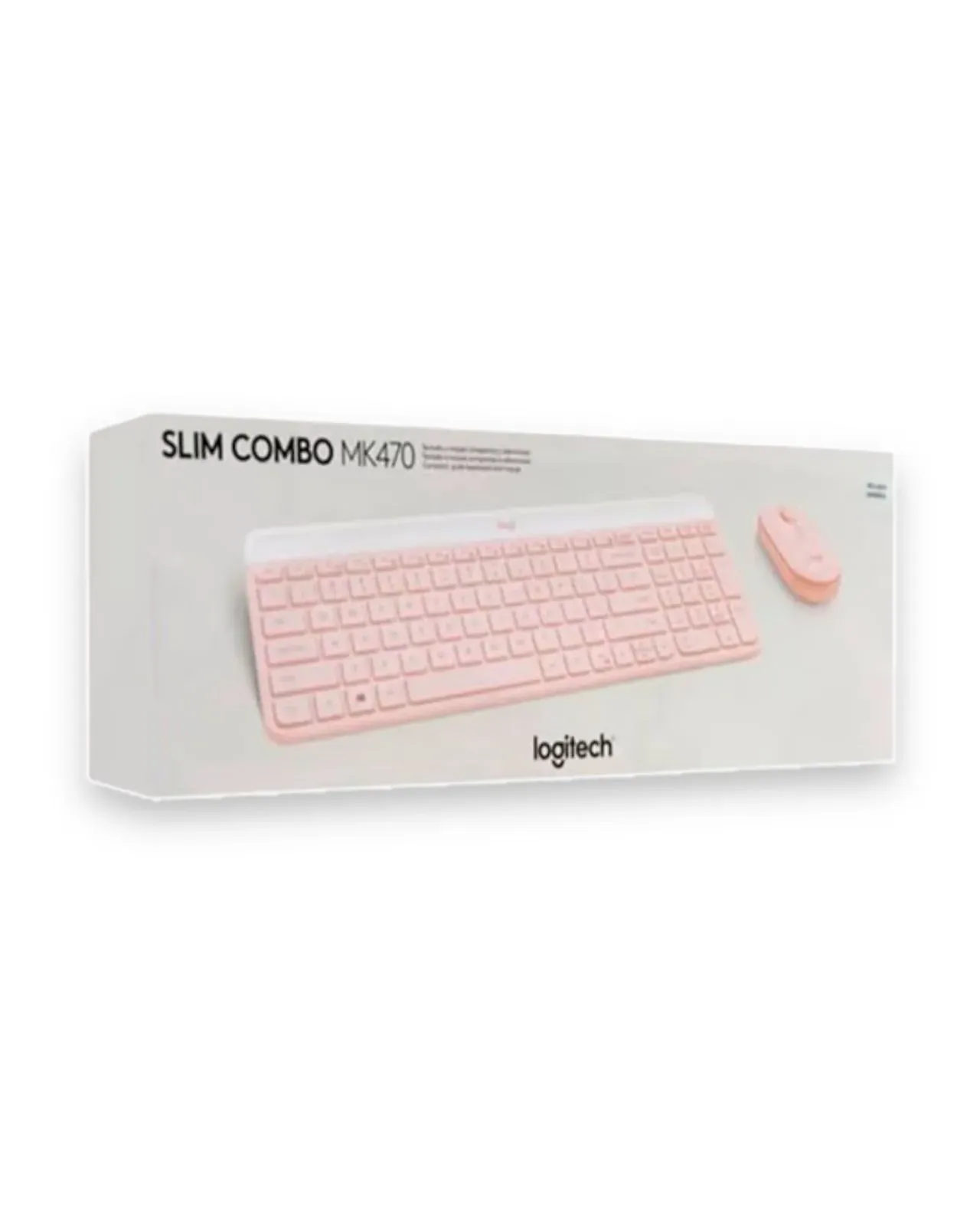 Combo Teclado Y Mouse Slim Logitech Mk470 Inalámbrico Español Rosa