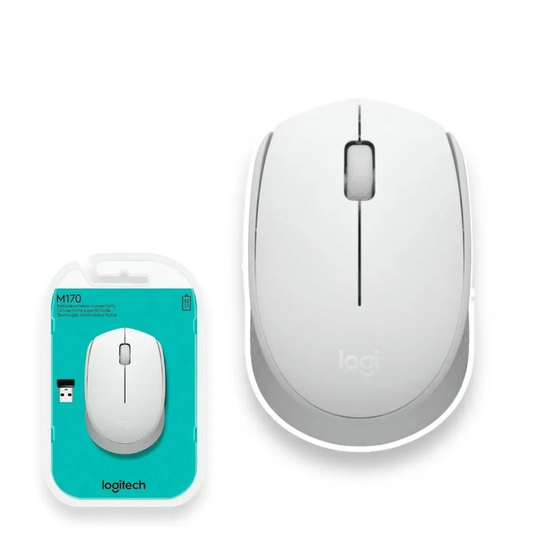 Mouse Optico Inalámbrico Logitech M170 Blanco