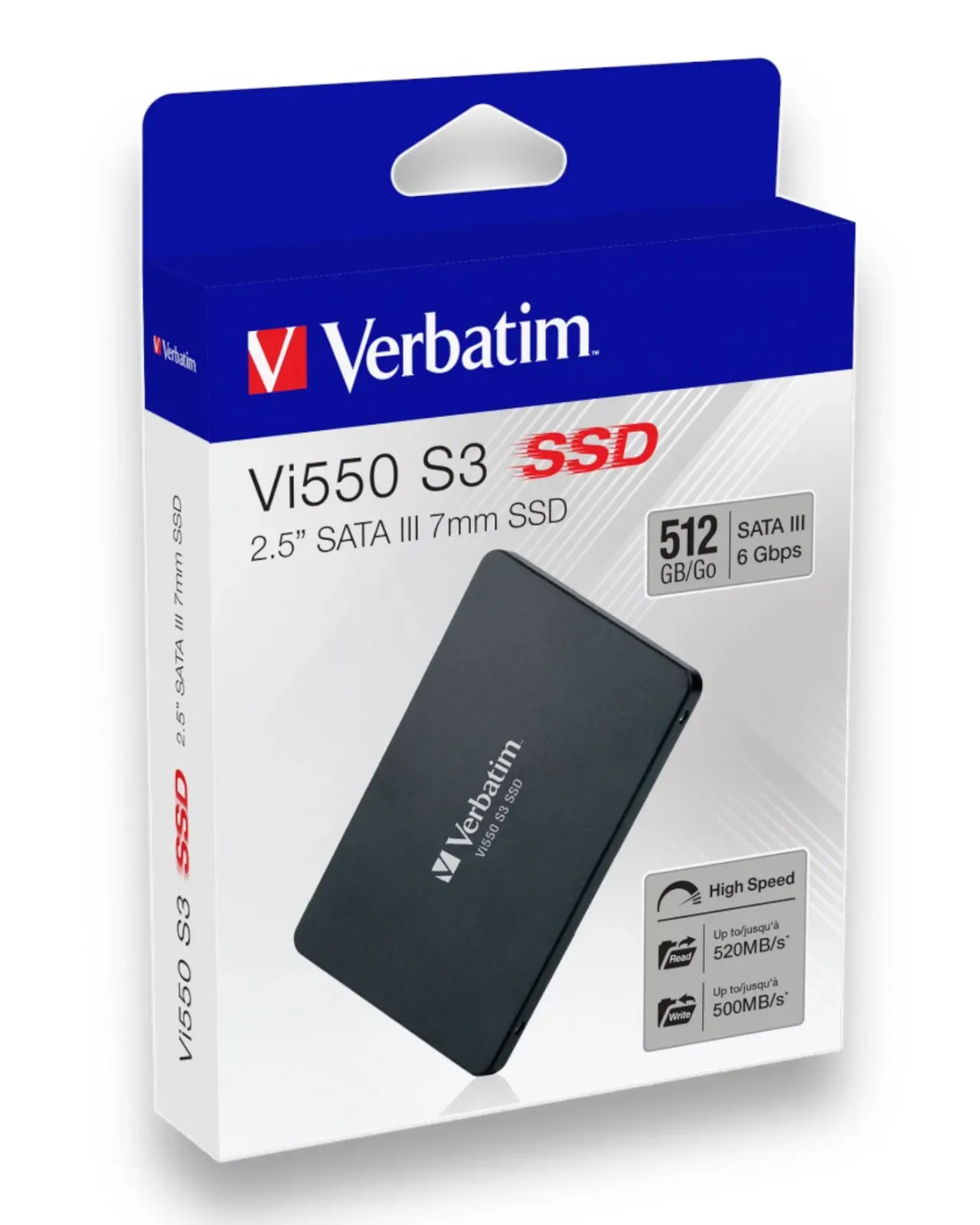 Disco Duro SSD Interno VERBATIM 512Gb Slim Vi550 S3 512GB