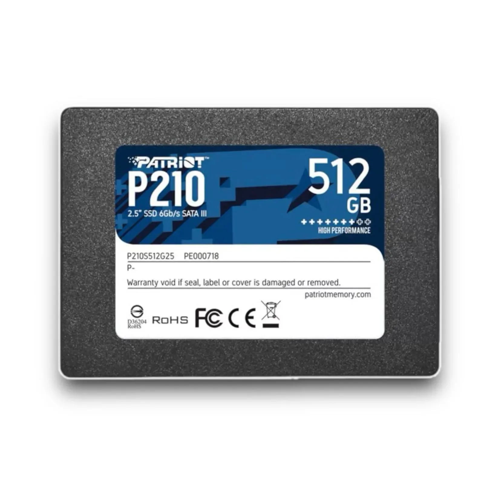 Disco Duro SSD Interno PATRIOT 512Gb Slim P210 512GB