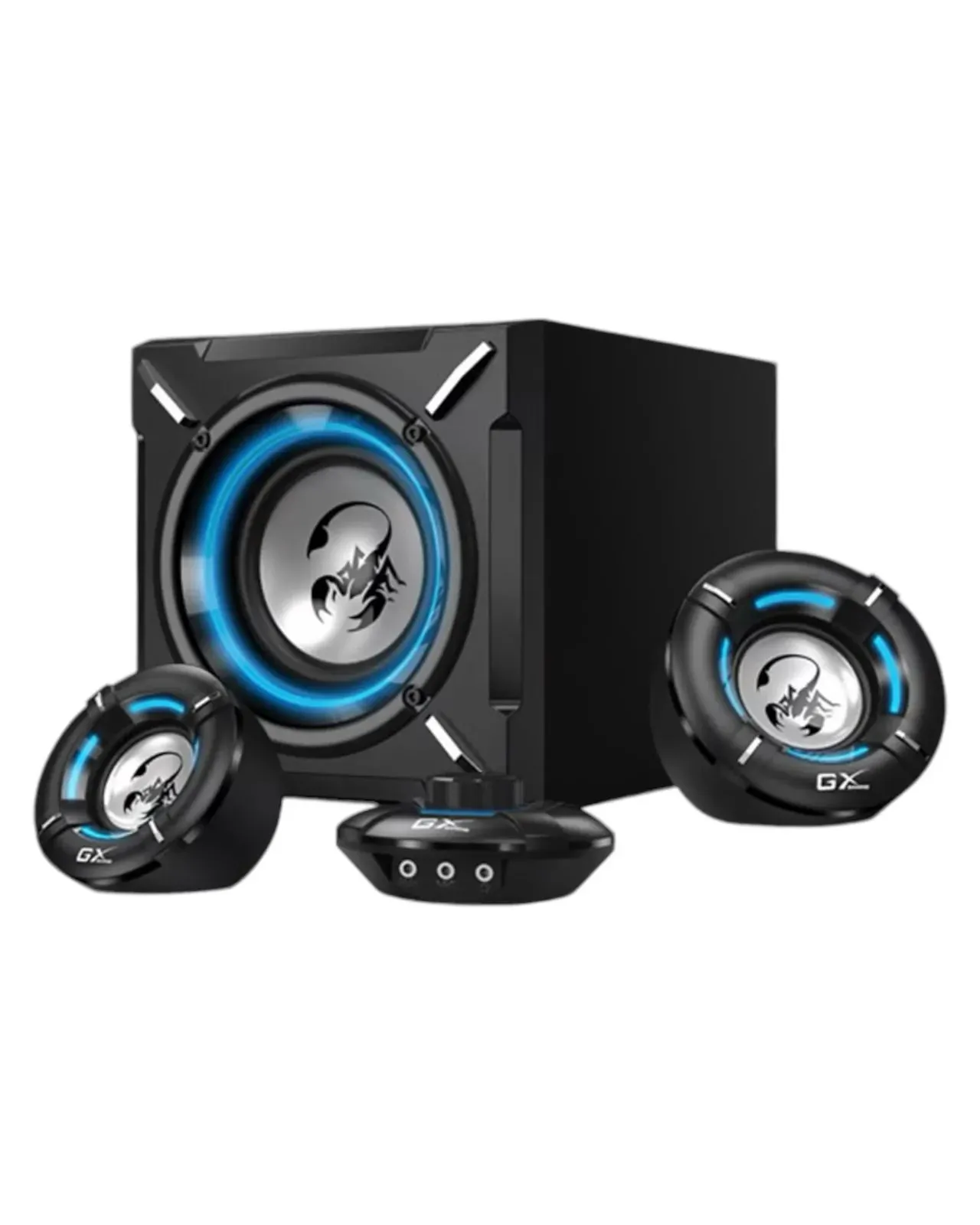 Parlantes Speakers Subwoofer GENIUS SW-G2.1 1000 GX Gamer Scorpion 26W