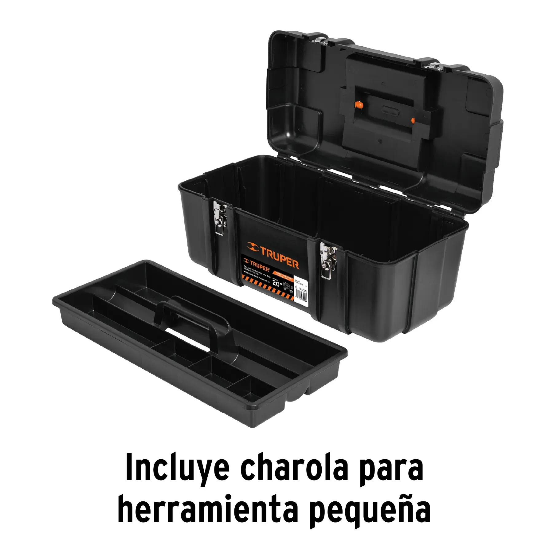 Caja Para Herramienta De 20" Industrial Con Broches Metálicos Truper