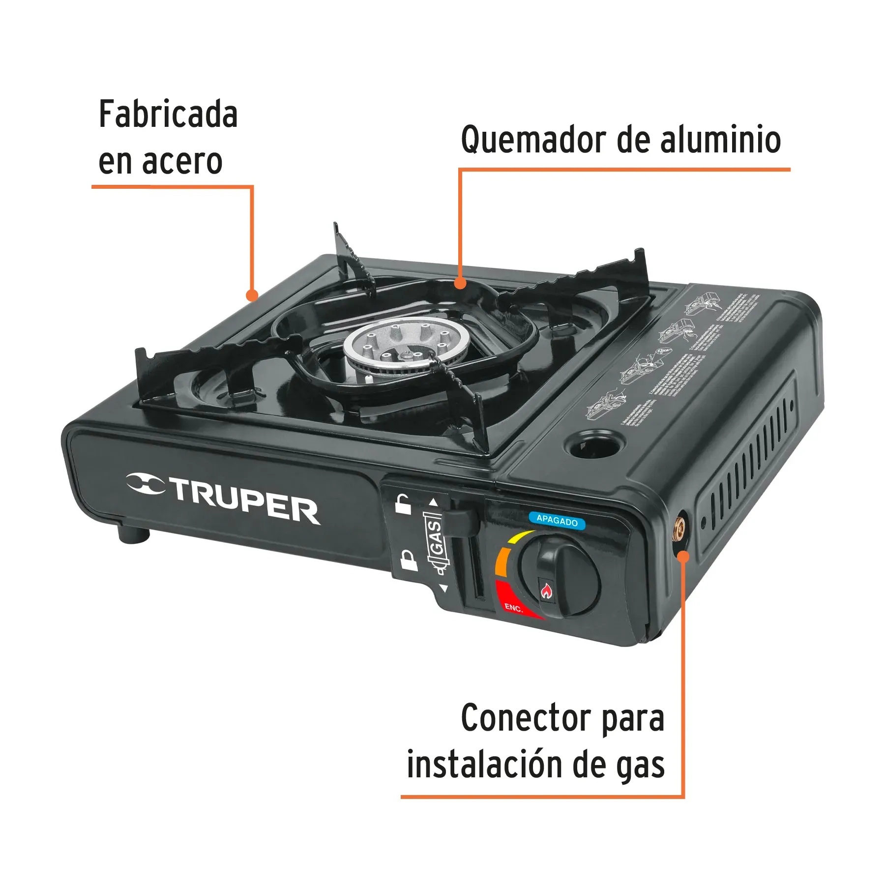 Estufa Fogon Calentador Portatil Automatico A Gas Original Truper 