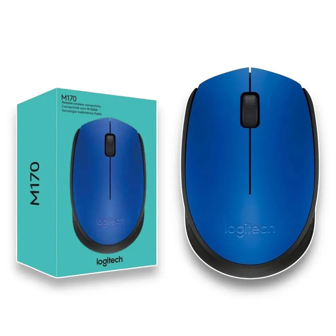 Mouse Optico Inalámbrico Logitech M170 Azul 