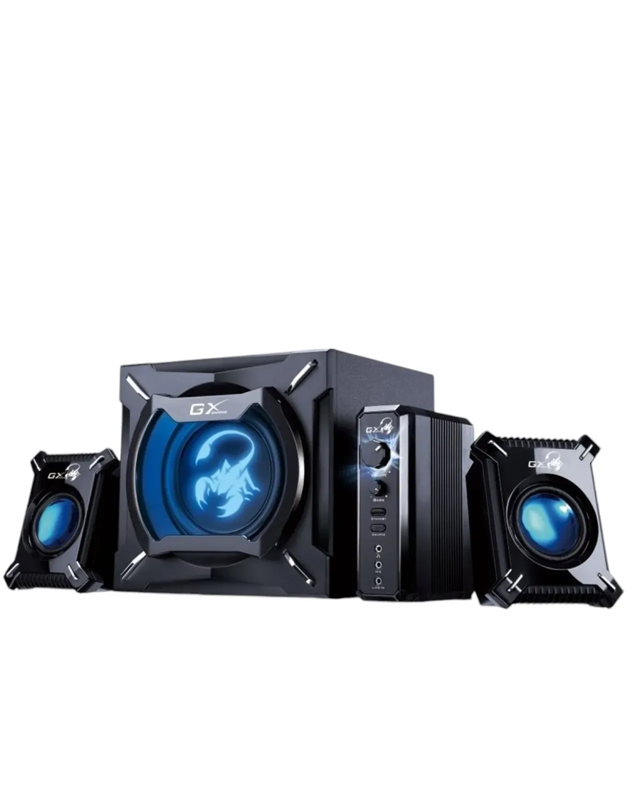 Parlantes Speakers Subwoofer GENIUS SW-G2.1 2000 GX Gamer Scorpion 45W