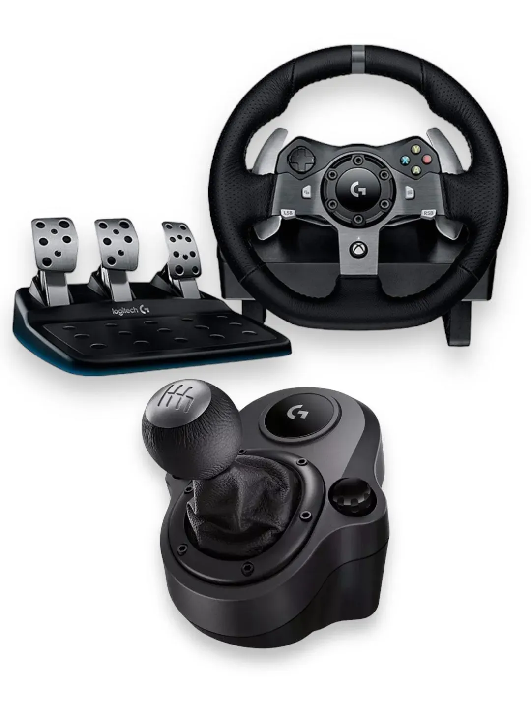 Kit Timon Pedales y Palanca De Carreras G920 Logitech Driving Forcé Shifter by Xbox®  Pc