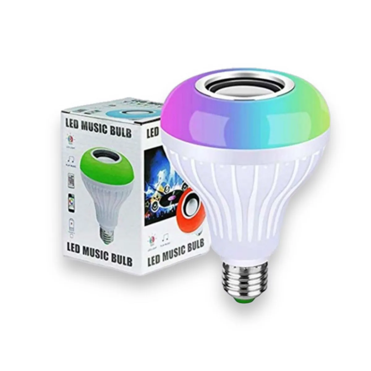 Bombillo Parlante Bluetooth Y Luces Multicolores