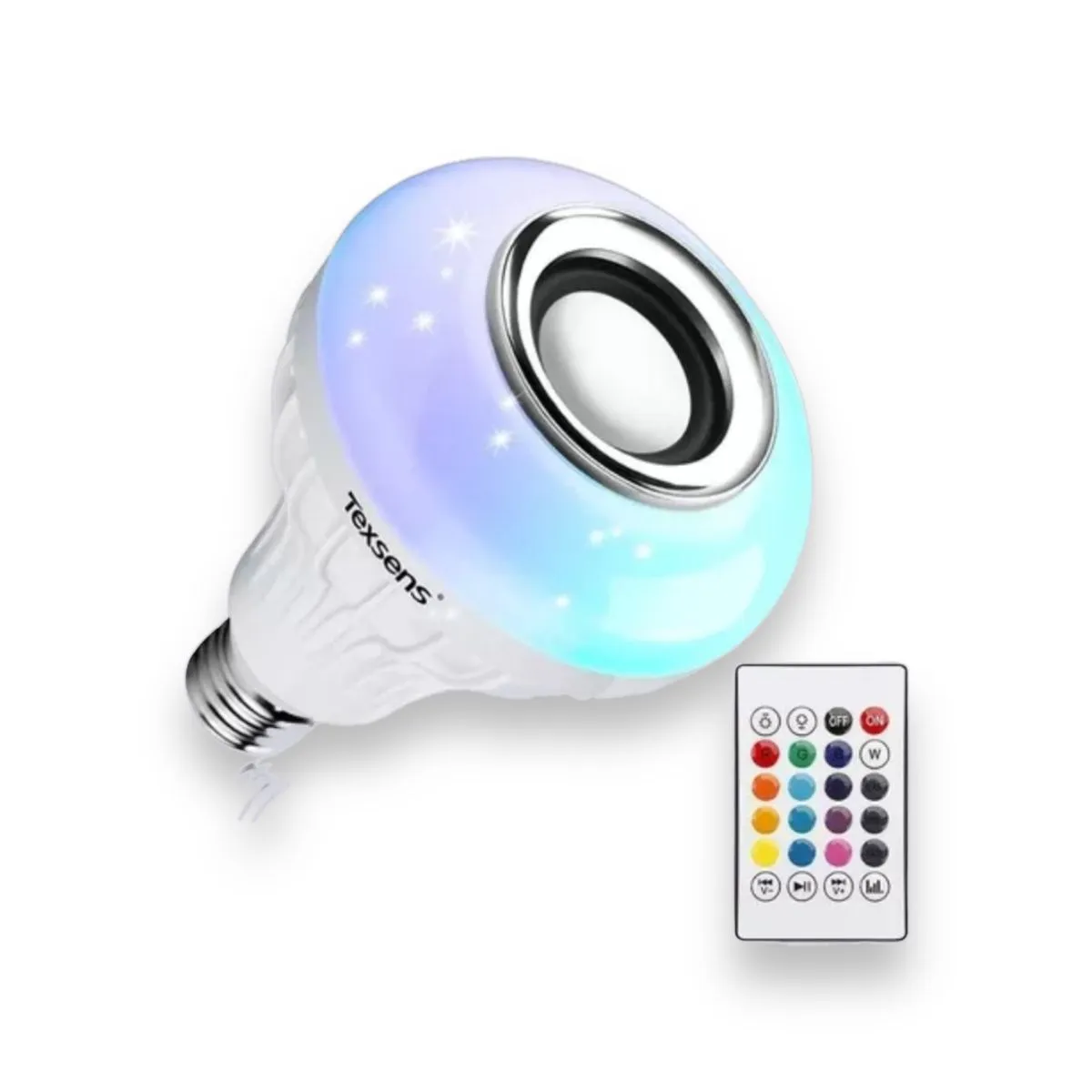 Bombillo Parlante Bluetooth Y Luces Multicolores