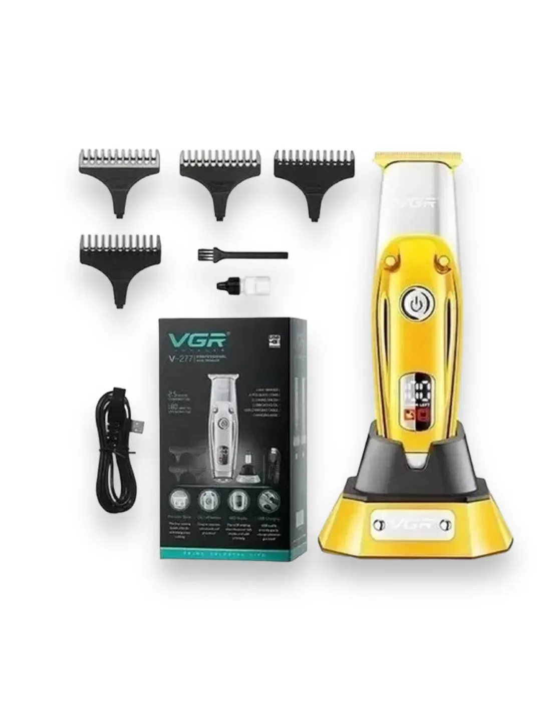 Maquina Cortadora De Cabello Profesional VGR V-277 Inalámbrica Recargable