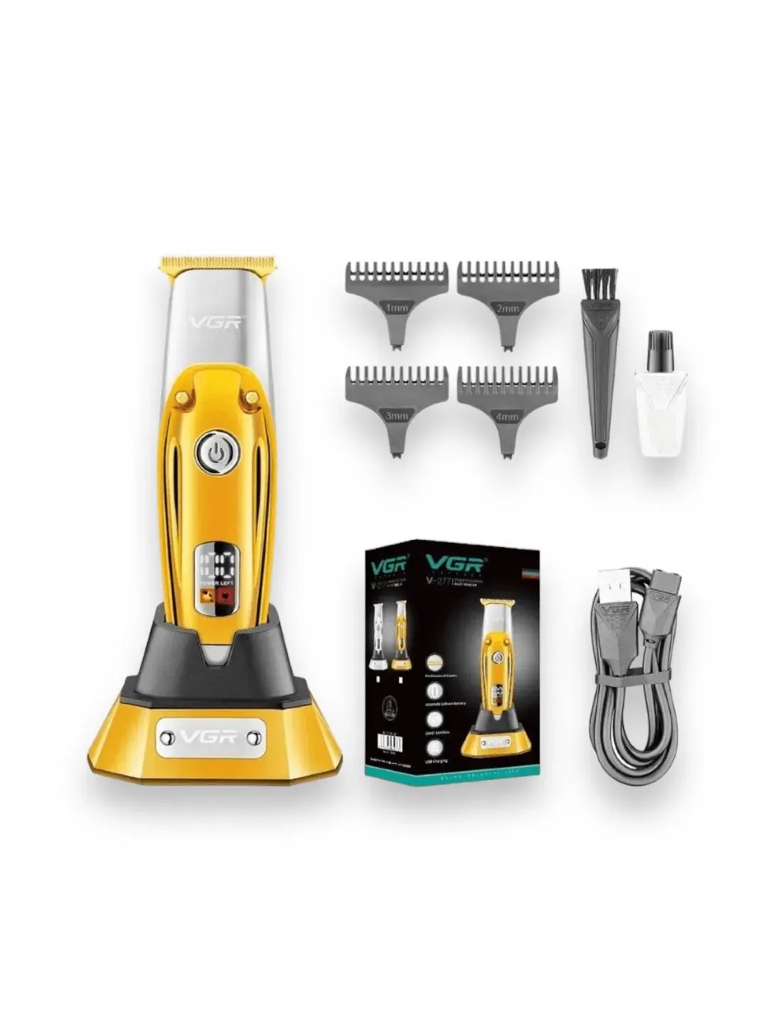 Maquina Cortadora De Cabello Profesional VGR V-277 Inalámbrica Recargable