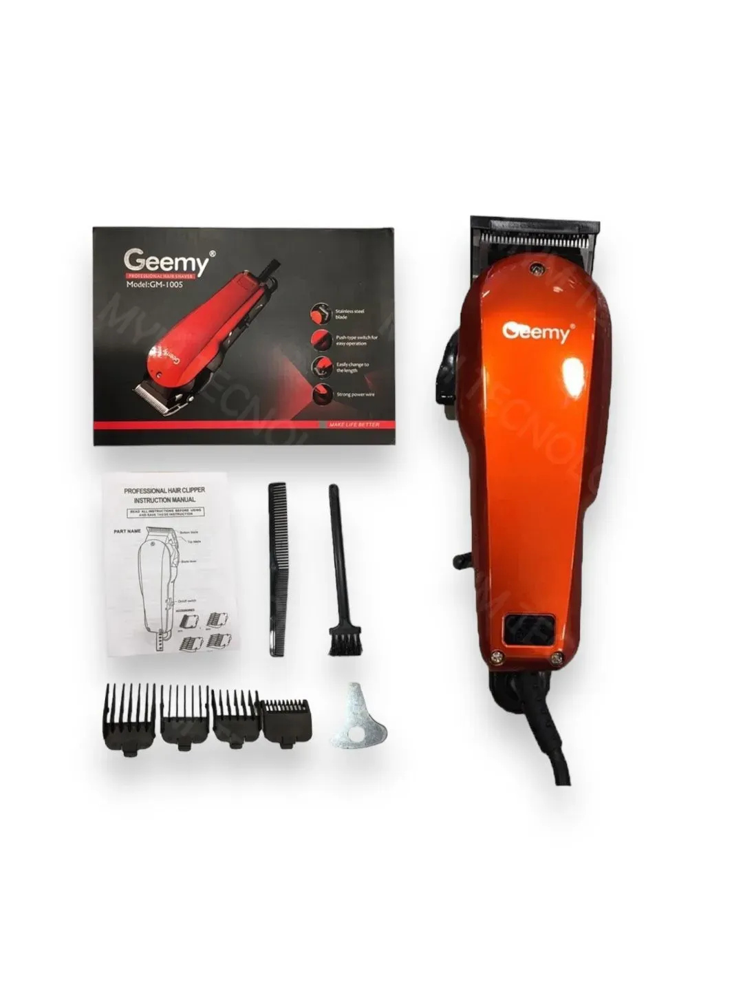 Maquina Cortadora De Cabello Profesional Geemy 1005