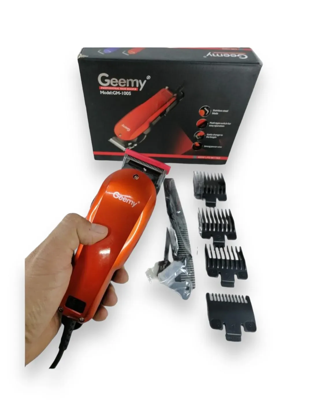 Maquina Cortadora De Cabello Profesional Geemy 1005