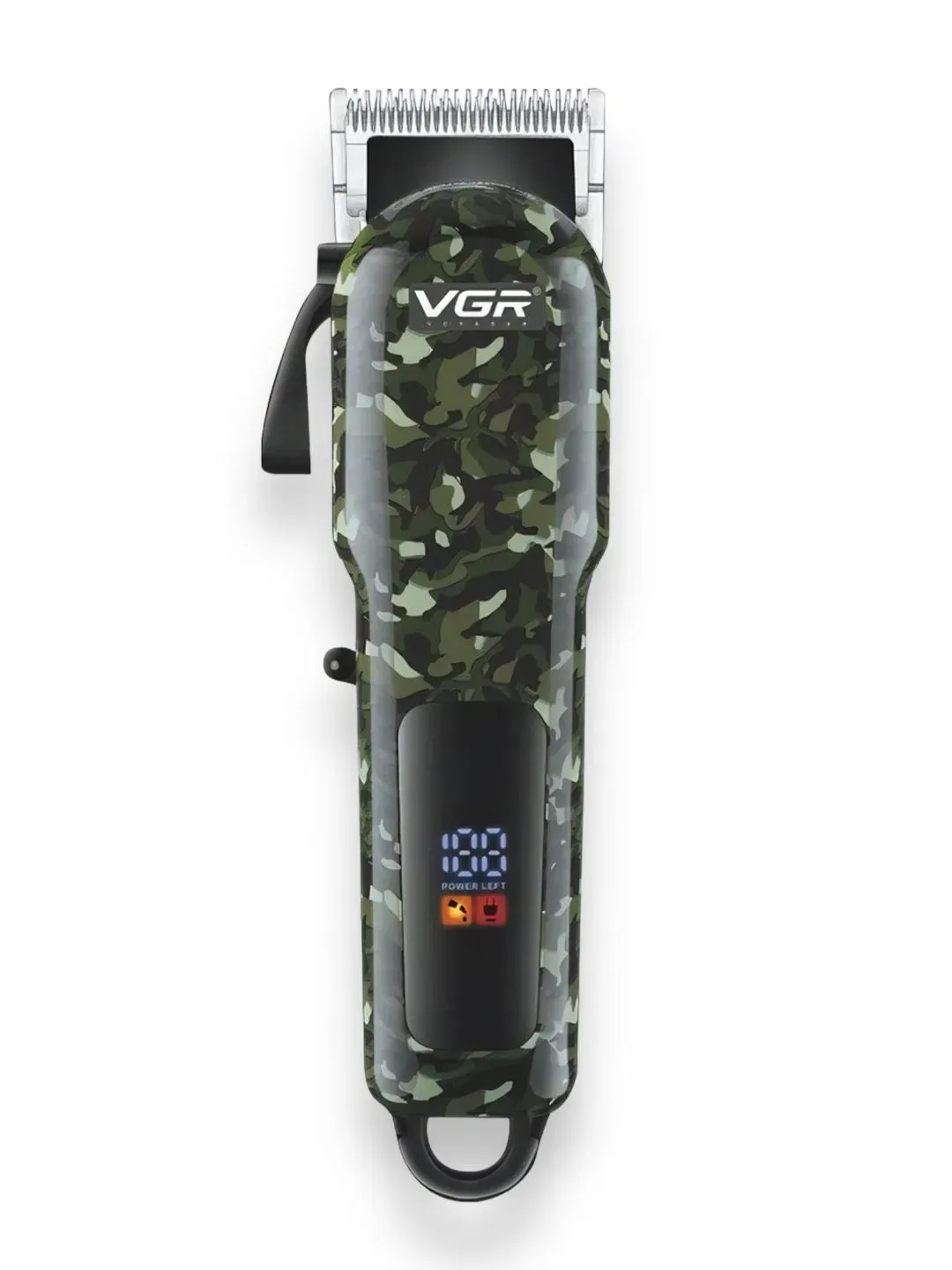 Maquina Cortadora De Cabello Camuflada Profesional VGR V-665 Inalámbrica Recargable 