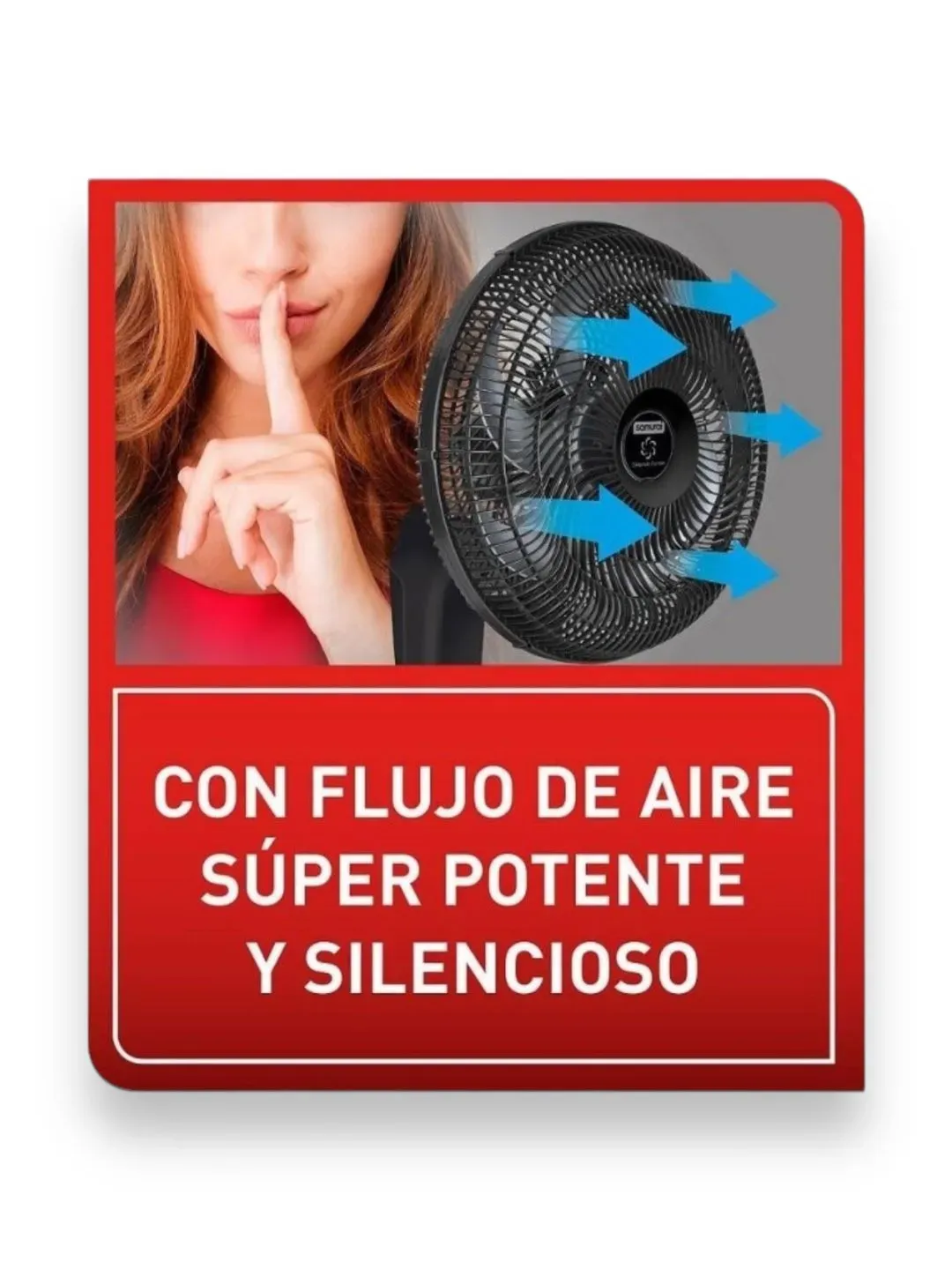 Ventilador De Pared Samurai Silence Force Plus 18 Pulgadas 6 Aspas