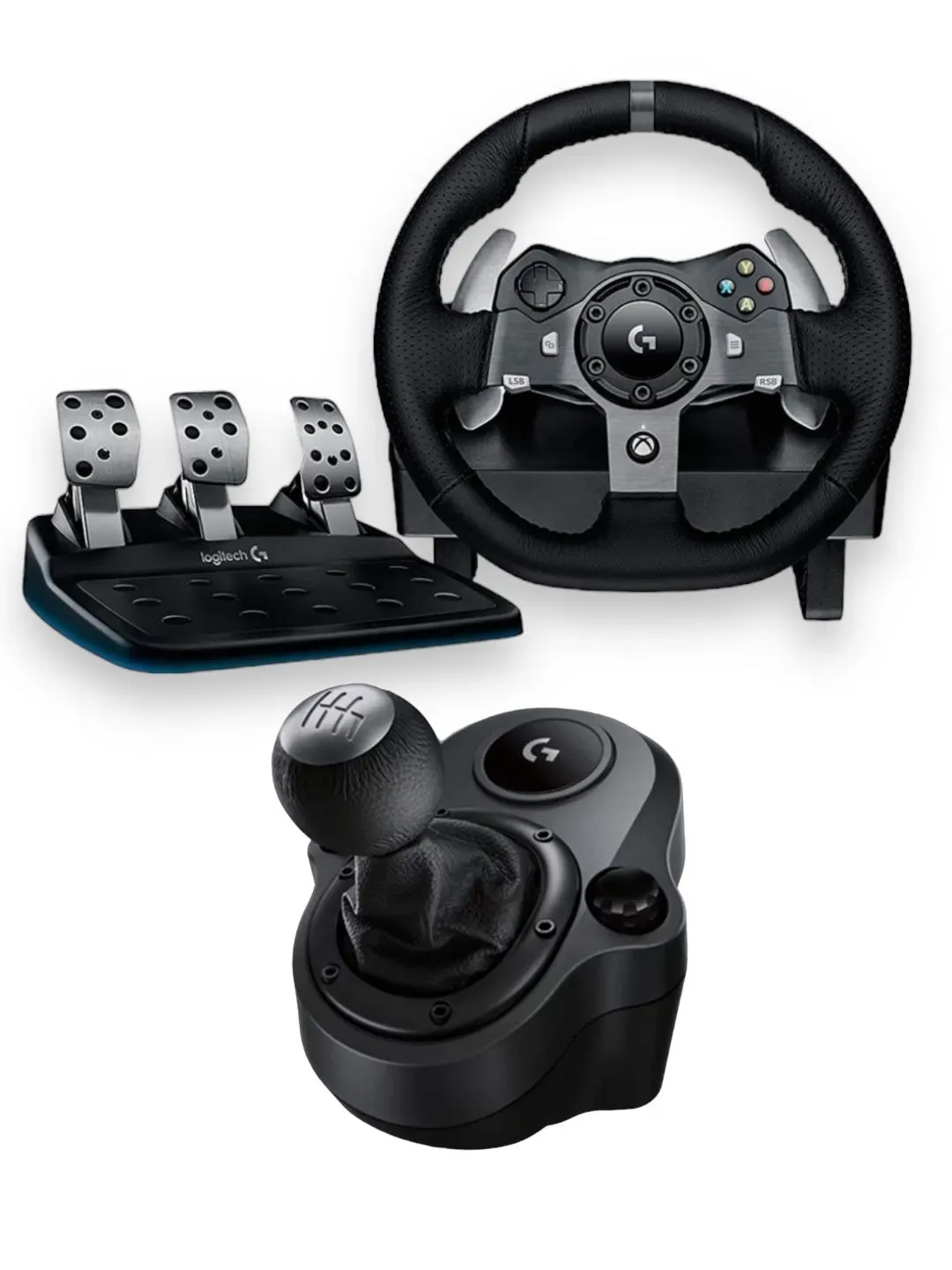 Kit Timon Pedales y Palanca De Carreras G920 Logitech Driving Forcé Shifter