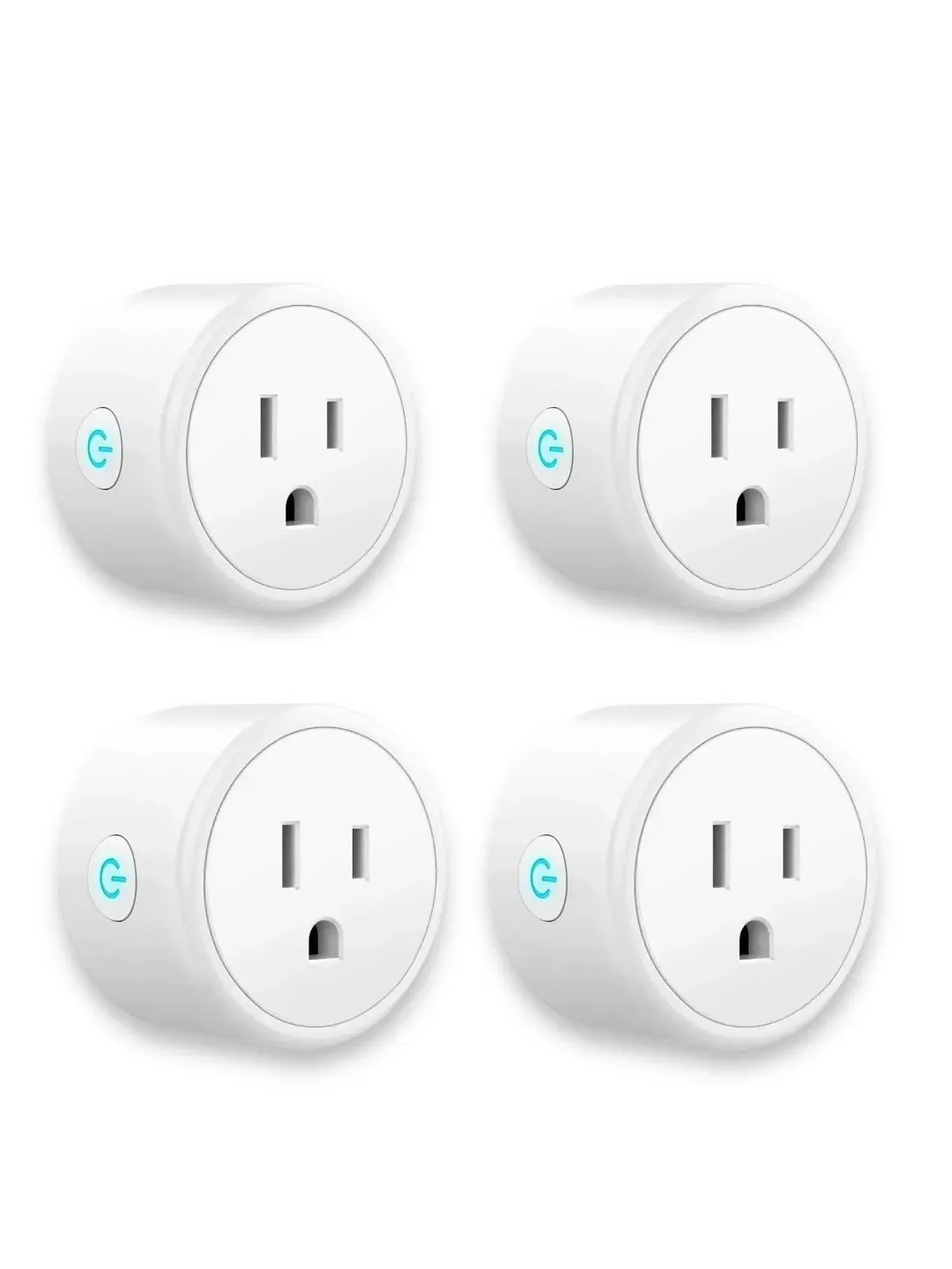 Enchufe Inteligente Wifi Alexa X4 Y Google Nest Smart Plug Color Blanco