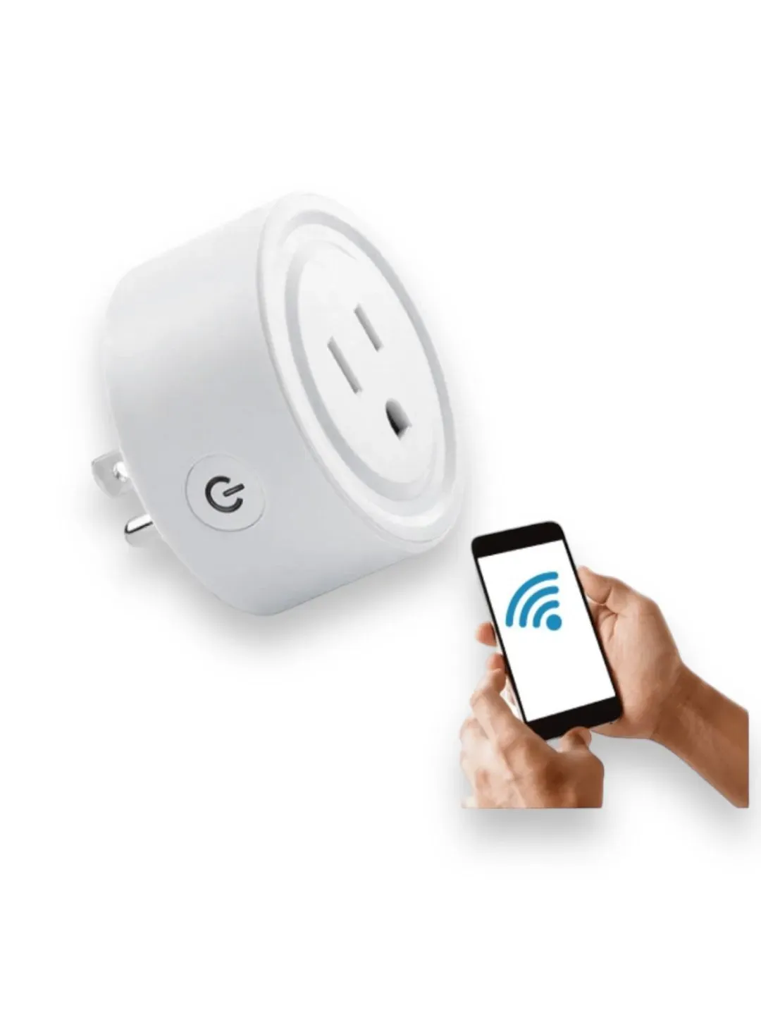 Enchufe Inteligente Wifi Alexa X4 Y Google Nest Smart Plug Color Blanco